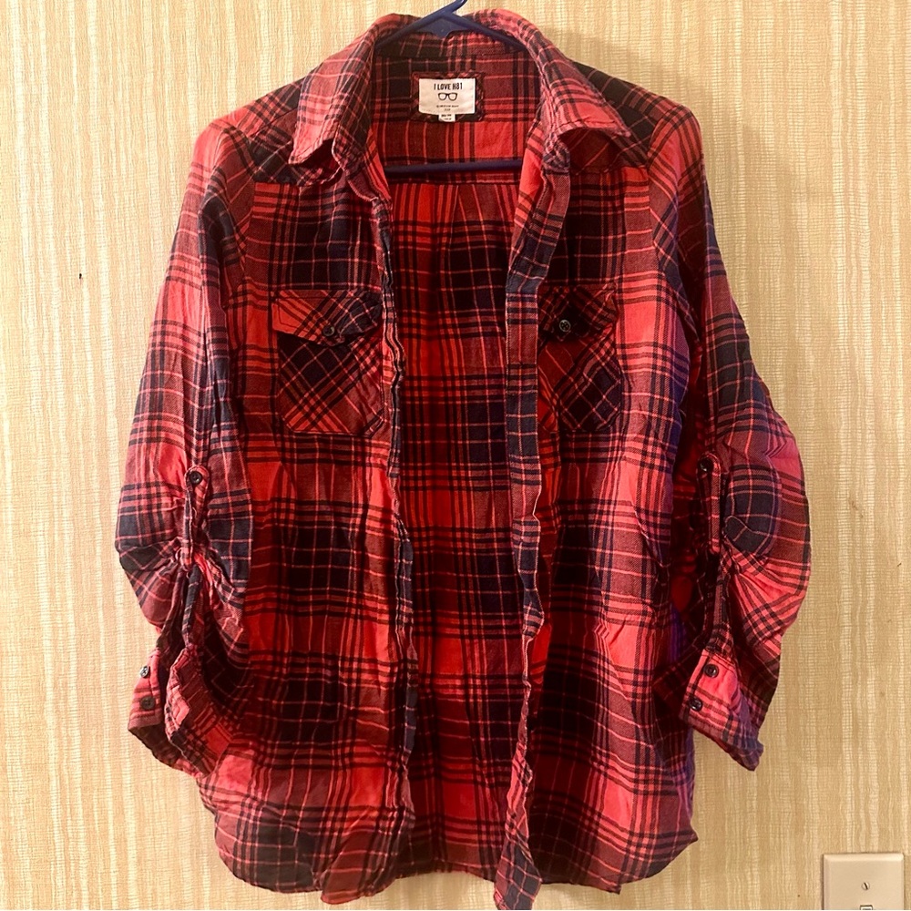 Forever 21 Heritage 81 Red Black Flannel Medium M